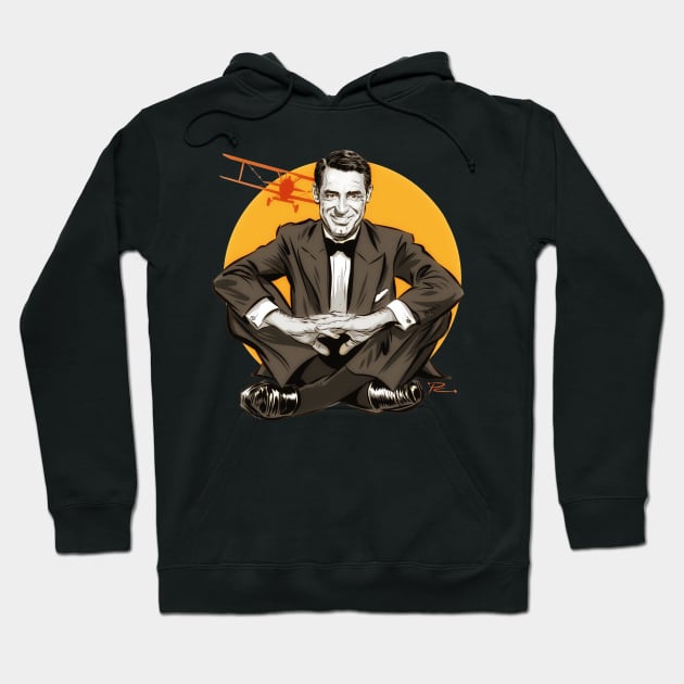 Cary Grant - An illustration by Paul Cemmick Hoodie by PLAYDIGITAL2020